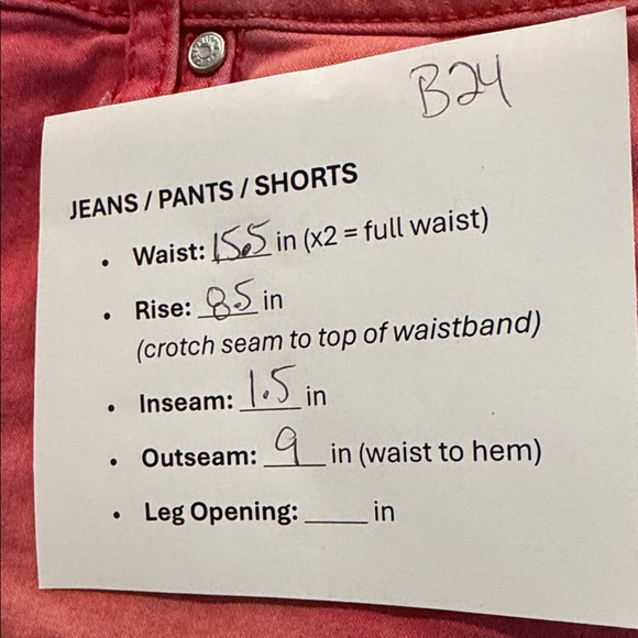 Celebrity Pink Women's Coral Jean Shorts, Size 5/27 - Picture 5 of 5